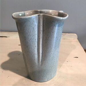 Vintage California Art Pottery Wm Frazier Speckled Glaze Vase Signed & Numbered